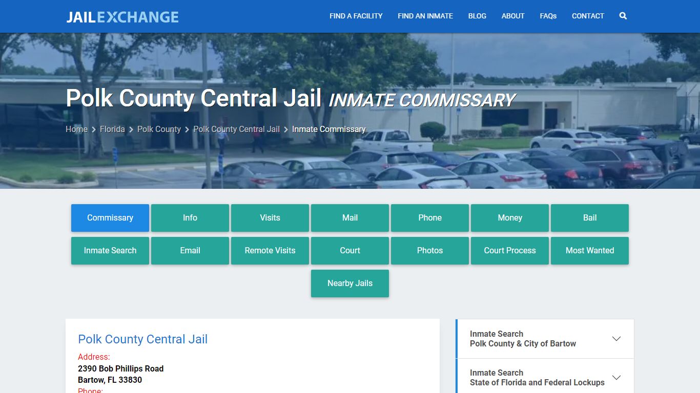 Polk County Central Jail Inmate Commissary - Jail Exchange